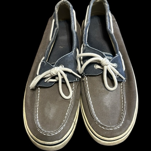 Sperry‎ Men's Boat Shoes - Gray and Navy - Picture 1 of 4